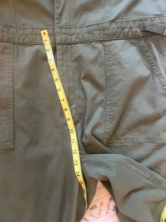 Good American Olive Green Short-Sleeve Utility Jumpsuit - Picture 10 of 12